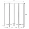 CoasterEveryday 901632 Haidera - 4-Panel Room Divider Folding Screen - Black Damask