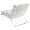 Coaster Fine Furniture 903161 Serreta - Boucle Upholstered Armless Acrylic Chair - Ivory
