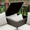 Furniture of America CM-OS1818-SET Davina - Patio 3 Piece Set Storage - Brown / Beige