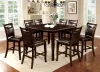 Furniture of America CM3024PT Woodside - Counter Height Table With Leaf - Espresso