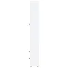 Coaster Fine Furniture 953477 Hawthorne - 4-Shelf Glass Door Tall Cabinet With Drawers - White