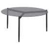 Coaster Fine Furniture 710168-S3 Rosalie - 3 Piece Round Coffee And End Table Set - Gray
