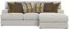 Jackson Furniture Industries 2240/46/76-26 Tori - 2 Piece Sofa Chaise With Comfort Coil Seating And 6 Accent Pillows Included (Right Side Facing Chaise) - Birch