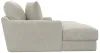 Jackson Furniture Industries 3445/15/16-11 Cozy - 2 Piece Double Wide Chaise With USB Charging Ports - Pearl