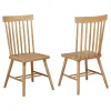 Coaster Fine Furniture 122502 Andrews - Windsor Spindle Back Dining Side Chair (Set of 2) - Light Ash