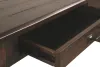 Ashley Furniture H675-44 Baldridge - Home Office Large Leg Desk - Rustic Brown