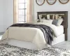 Ashley Furniture B211-65 Ashley Furniture B211-65 Drystan - Queen Bookcase Headboard - Brown / Beige