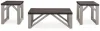 Ashley Furniture T236-13 Dorrinson - Occasional Table Set (Set of 3) - Antique White