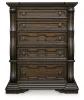 Ashley Furniture B947-46 Maylee - Five Drawer Chest - Dark Brown