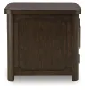 Ashley Furniture T678-3 Breckington - Rectangular 2-door End Table - Dark Brown
