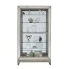 Pulaski Furniture 21384 PFC Curios - Antique Style 5 Shelf Mirrored Curio Cabinet - Aged Silver
