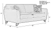 Jackson Furniture Industries 421503-2072/18-2073/28 Alyssa - Sofa - Pebble