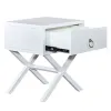Liberty Furniture 2030WH-AT1922 Liberty Furniture 2030WH-AT1922 East End - 1 Drawer Accent Table - Wirebrushed White