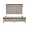 Liberty Furniture 457-BR-KMS Liberty Furniture 457-BR-KMS Ivy Hollow - King Mantle Storage Bed - Weathered Linen / Dusty Taupe