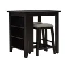 Liberty Furniture 942B-CD-3CTS Liberty Furniture 942B-CD-3CTS Brook Creek - 3 Piece Counter Set - Black