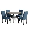 New Classic D162G-DT-GRY Crispin - Round Dining Table - Gray