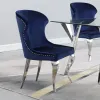 Coaster Fine Furniture 190745 Cheyanne - Upholstered Dining Side Chair (Set of 2) - Ink Blue