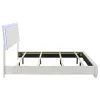 CoasterEssence 203500KE Felicity - Wood Eastern King LED Panel Bed - White High Gloss