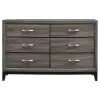 CoasterEveryday 212423 Watson - 6-Drawer Dresser - Gray Oak