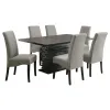 CoasterEveryday 102061-S7 Stanton - 7 Piece Rectangular Dining Table Set - Gray