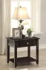 CoasterEssence 721037 Bradford - 1-Drawer Square Wood End Table - Walnut