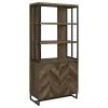 CoasterEveryday 882093 Millbrook - 2 Door Storage Bookshelf - Rustic Oak