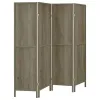 CoasterEveryday 961415 Deepika - 4-Panel Room Divider Folding Screen - Gray Driftwood