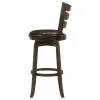 Coaster Fine Furniture 181369 Murphy - Wood Pub Height Swivel Bar Chair - Dark Brown