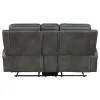 Coaster Fine Furniture 603192 Raelynn - Upholstered Track Arm Motion Loveseat - Gray