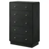 Coaster Fine Furniture 223665 Cavelle - 5-Drawer Chest Of Drawers - Black