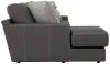 Jackson Furniture Industries 5045/73/75-28 Jackson Furniture Industries 5045/73/75-28 Minori - Italian Leather 2 Piece Sofa / Chaise With LSF Chaise - Steel