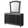 Coaster Fine Furniture 223163M Lorient - 8-Drawer LED Dresser With Mirror - Black