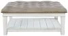 Ashley Furniture T937-21 Kanwyn - Uph Ottoman Cocktail Table - Whitewash