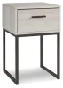 Ashley Furniture EB1864-291 Socalle - One Drawer Night Stand - Vinyl-Wrapped - Light Natural