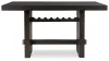 Ashley Furniture D984-32 Burkhaus - Rectangular Dining Room Counter Table - Dark Brown