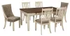 Ashley Furniture D647/25/01(4)/02(2) Ashley Furniture D647/25/01(4)/02(2) Bolanburg - 7 Pc. - Dining Room Table, 4 Side Chairs, 2 Side Chairs - Beige