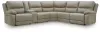 Ashley Furniture PC99201S36 Ashley Furniture PC99201S36 Narwhal Place - 6-Piece Power Reclining Sectional With Storage Console - Pebble