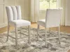 Ashley Furniture PCD575-124 Larawyn - Upholstered Barstool (Set of 2) - Bisque