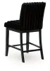 Ashley Furniture PCD571-124 Mervannie - Upholstered Barstool (Set of 2) - Black