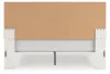 Ashley Furniture PCB3381B8 Ashley Furniture PCB3381B8 Zuraleus - King Upholstered Panel Platform Bed With Roll Slats - White