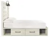 Ashley Furniture B192B34 Cambeck - Full Panel Bed With 4 Storage Drawers - Whitewash