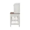 Liberty Furniture 244-HOJ-LSLD Liberty Furniture 244-HOJ-LSLD Magnolia Manor - 5 Piece Home Office Set (L Shaped Desk & Hutch) - Antique White
