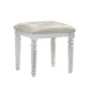 New Classic BA9698W-092 Valentino - Vanity Table Stool - White