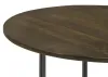 CoasterEssence 935995 Yaritza - Round Mango Wood Coffee Table - Natural And Gunmetal