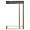 CoasterEssence 936035 Vicente - Marble Top C-Shaped Sofa Side Table - Green