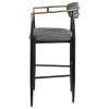 Coaster Fine Furniture 121189 Tina - Fabric Upholstered Bar Chair (Set of 2) - Dark Gray