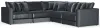 Jackson Furniture Industries 2245/36/31/59/37/5-23 Jackson Furniture Industries 2245/36/31/59/37/5-23 Remington - 5 Piece Modular Sectional - Slate