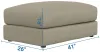 Jackson Furniture Industries 210610-1789/36 Ezra - Ottoman - Twine