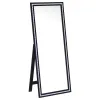 Coaster Fine Furniture 960962 Windrose - Tempered LED Standing Mirror - Black