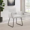 Coaster Fine Furniture 108492 Ackland - Upholstered Dining Side Chair (Set of 2) - Light Gray